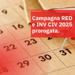 Campagna RED e INV CIV 2025 prorogata.