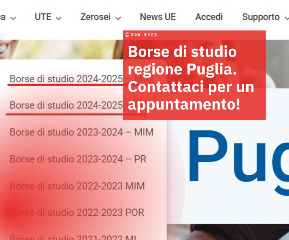 Borse di studio regione Puglia.