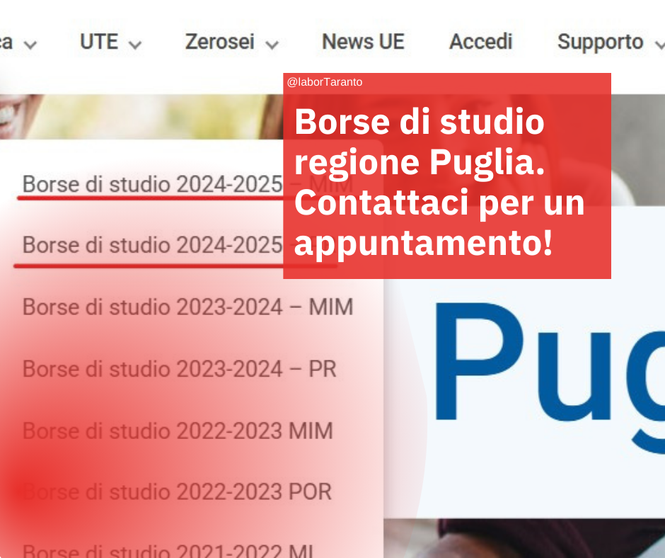 Borse di studio regione Puglia.
